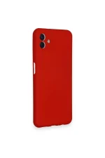 Newface Samsung Galaxy A04 Kılıf Nano içi Kadife Silikon - Kırmızı - Görsel 2