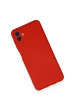 Newface Samsung Galaxy A04 Kılıf Nano içi Kadife Silikon - Kırmızı - Görsel 3