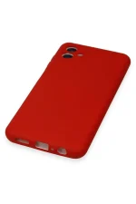 Newface Samsung Galaxy A04 Kılıf Nano içi Kadife Silikon - Kırmızı - Görsel 5