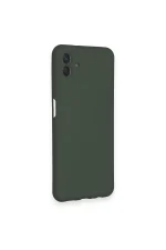 Newface Samsung Galaxy A04 Kılıf Nano içi Kadife Silikon - Koyu Yeşil - Görsel 2