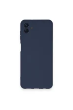 Newface Samsung Galaxy A04 Kılıf Nano içi Kadife Silikon - Lacivert