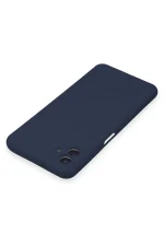 Newface Samsung Galaxy A04 Kılıf Nano içi Kadife Silikon - Lacivert - Görsel 4