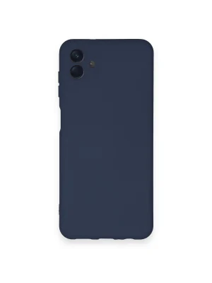 Newface Samsung Galaxy A04 Kılıf Nano içi Kadife Silikon - Lacivert