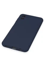 Newface Samsung Galaxy A04 Kılıf Nano içi Kadife Silikon - Lacivert - Görsel 5