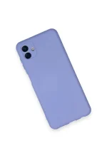 Newface Samsung Galaxy A04 Kılıf Nano içi Kadife Silikon - Lila - Görsel 3