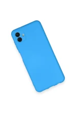 Newface Samsung Galaxy A04 Kılıf Nano içi Kadife Silikon - Mavi - Görsel 3