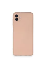 Newface Samsung Galaxy A04 Kılıf Nano içi Kadife Silikon - Pudra