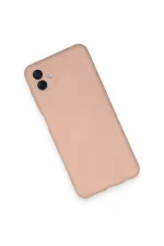 Newface Samsung Galaxy A04 Kılıf Nano içi Kadife Silikon - Pudra - Görsel 3