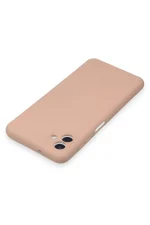 Newface Samsung Galaxy A04 Kılıf Nano içi Kadife Silikon - Pudra - Görsel 4