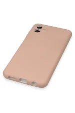Newface Samsung Galaxy A04 Kılıf Nano içi Kadife Silikon - Pudra - Görsel 5