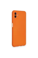 Newface Samsung Galaxy A04 Kılıf Nano içi Kadife Silikon - Turuncu - Görsel 2