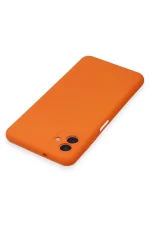 Newface Samsung Galaxy A04 Kılıf Nano içi Kadife Silikon - Turuncu - Görsel 5