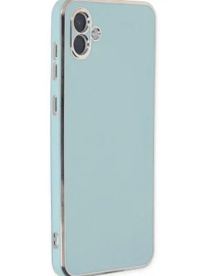 Newface Samsung Galaxy A04 Kılıf Volet Silikon - Açık Yeşil