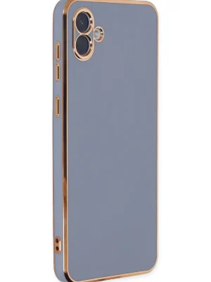 Newface Samsung Galaxy A04 Kılıf Volet Silikon - Mavi