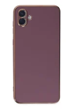 Newface Samsung Galaxy A04 Kılıf Volet Silikon - Mor - Görsel 2