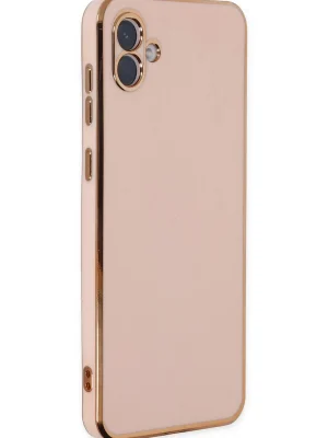 Newface Samsung Galaxy A04 Kılıf Volet Silikon - Pembe