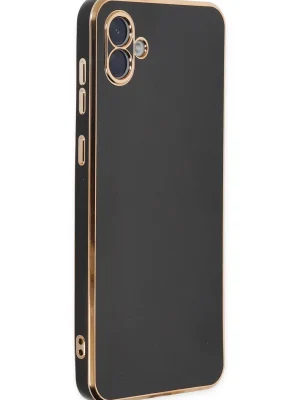 Newface Samsung Galaxy A04 Kılıf Volet Silikon - Siyah