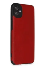Newface Samsung Galaxy A04E Kılıf Loop Deri Silikon - Kırmızı - Görsel 2