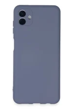 Newface Samsung Galaxy A04E Kılıf Nano içi Kadife Silikon - Gri