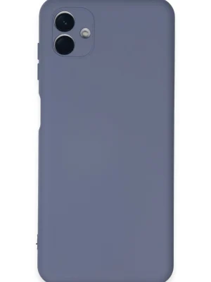 Newface Samsung Galaxy A04E Kılıf Nano içi Kadife Silikon - Gri