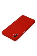 Newface Samsung Galaxy A04E Kılıf Nano içi Kadife Silikon - Kırmızı - Görsel 4