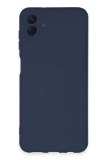 Newface Samsung Galaxy A04E Kılıf Nano içi Kadife Silikon - Lacivert