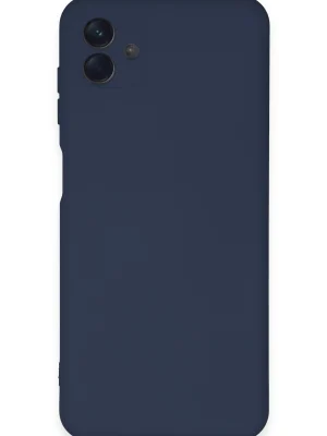 Newface Samsung Galaxy A04E Kılıf Nano içi Kadife Silikon - Lacivert