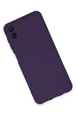 Newface Samsung Galaxy A04E Kılıf Nano içi Kadife Silikon - Mor - Görsel 3