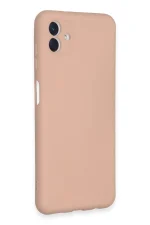 Newface Samsung Galaxy A04E Kılıf Nano içi Kadife Silikon - Pudra - Görsel 2