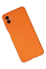 Newface Samsung Galaxy A04E Kılıf Nano içi Kadife Silikon - Turuncu - Görsel 3