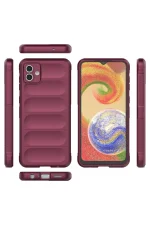 Newface Samsung Galaxy A04E Kılıf Optimum Silikon - Bordo - Görsel 3