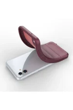Newface Samsung Galaxy A04E Kılıf Optimum Silikon - Bordo - Görsel 4