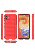 Newface Samsung Galaxy A04E Kılıf Optimum Silikon - Kırmızı - Görsel 3