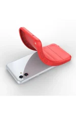 Newface Samsung Galaxy A04E Kılıf Optimum Silikon - Kırmızı - Görsel 4