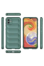 Newface Samsung Galaxy A04E Kılıf Optimum Silikon - Koyu Yeşil - Görsel 3