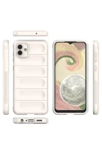 Newface Samsung Galaxy A04E Kılıf Optimum Silikon - Krem - Görsel 3