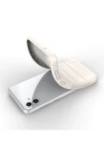 Newface Samsung Galaxy A04E Kılıf Optimum Silikon - Krem - Görsel 4