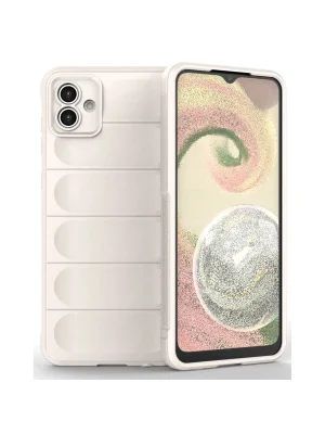 Newface Samsung Galaxy A04E Kılıf Optimum Silikon - Krem