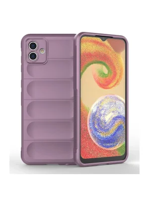 Newface Samsung Galaxy A04E Kılıf Optimum Silikon - Mor