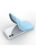 Newface Samsung Galaxy A04E Kılıf Optimum Silikon - Sky Blue - Görsel 4