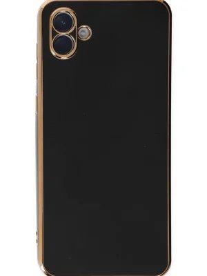 Newface Samsung Galaxy A04E Kılıf Volet Silikon - Siyah