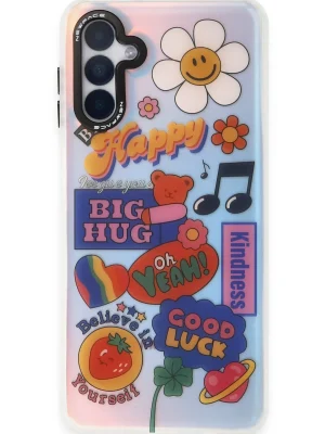 Newface Samsung Galaxy A04S Kılıf Estoril Desenli Kapak - Estoril - 15