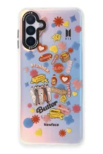 Newface Samsung Galaxy A04S Kılıf Estoril Desenli Kapak - Estoril - 16