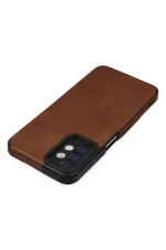 Newface Samsung Galaxy A04S Kılıf Loop Deri Silikon - Kahverengi - Görsel 4