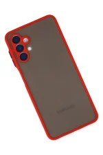 Newface Samsung Galaxy A04S Kılıf Montreal Silikon Kapak - Kırmızı - Görsel 3