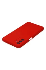 Newface Samsung Galaxy A04S Kılıf Nano içi Kadife Silikon - Kırmızı - Görsel 4