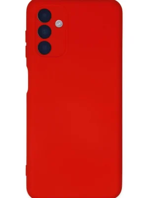 Newface Samsung Galaxy A04S Kılıf Nano içi Kadife Silikon - Kırmızı