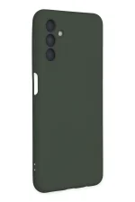 Newface Samsung Galaxy A04S Kılıf Nano içi Kadife Silikon - Koyu Yeşil - Görsel 2