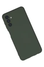 Newface Samsung Galaxy A04S Kılıf Nano içi Kadife Silikon - Koyu Yeşil - Görsel 3