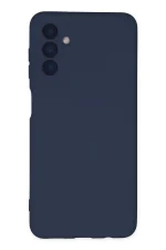 Newface Samsung Galaxy A04S Kılıf Nano içi Kadife Silikon - Lacivert